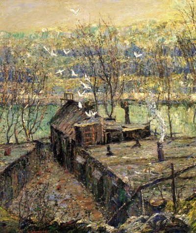 The Pigeon Coop by Ernest Lawson